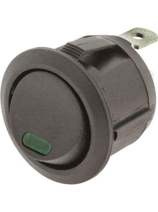 Jaylec Switch Rocker On/Off Round Green 12/24V 10A @ 12V 5A @24V SW8314 Electrical Switches Jaylec - Micks Gone Bush