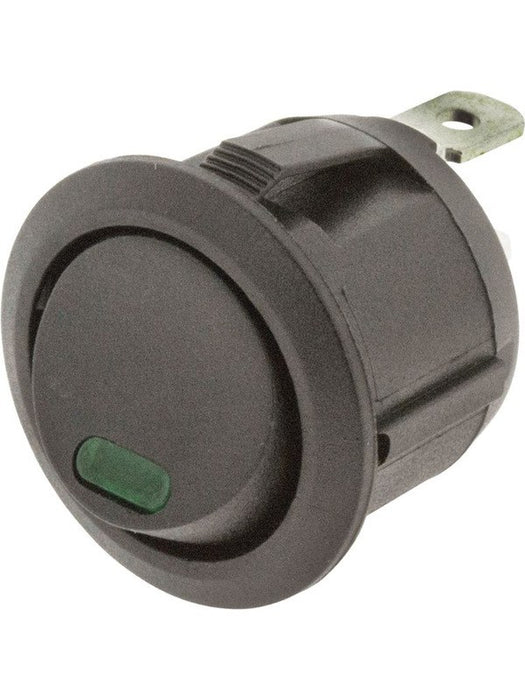 Jaylec Switch Rocker On/Off Round Green 12/24V 10A @ 12V 5A @24V SW8314 Electrical Switches Jaylec - Micks Gone Bush