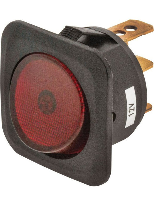 Jaylec Switch Rocker On Off Red 12/24V 25A @ 12V 12.5A @24V Mounting SW8315 Electrical Switches Jaylec - Micks Gone Bush