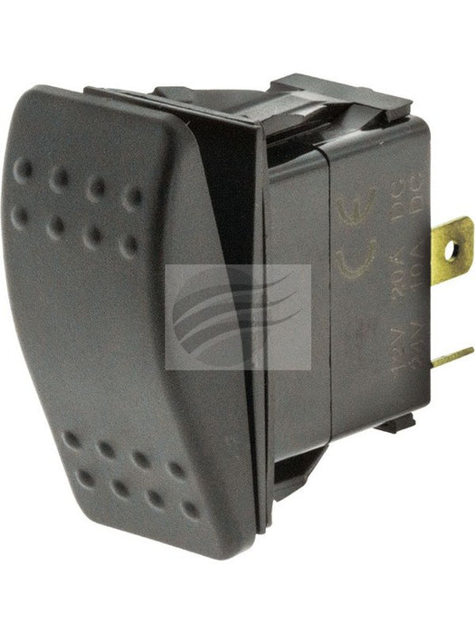 Jaylec Rocker Switch On Off 12/24V 20Amp Spst 2 Blade Terms Mount Open SW8329 Switches & Controls Jaylec - Micks Gone Bush
