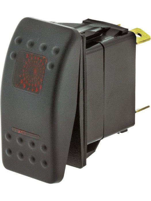 Jaylec Switch Rocker Off/Mon On 12/24V 20A @ 12V 10A @24V Red LED SW8342 Electrical Switches Jaylec - Micks Gone Bush