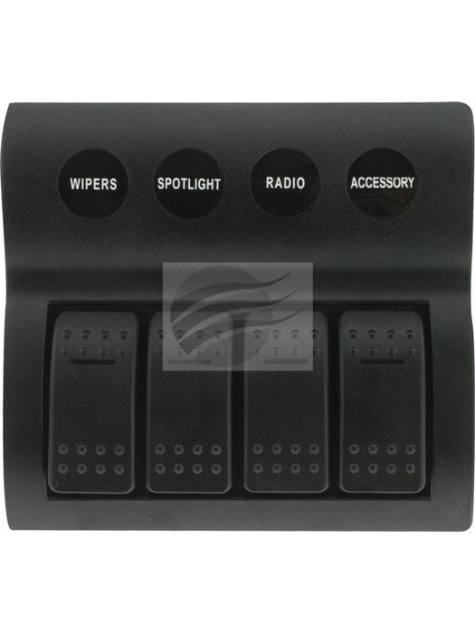 Jaylec LED Switch Rocker Panel 4 Way 4 X On/Off Prewired Circuit Breaker SW8360 Electrical Switches Jaylec - Micks Gone Bush