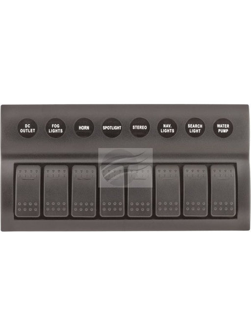 Jaylec LED Switch Rocker Panel 8 Way 8 X On/Off Prewired Circuit Breaker SW8364 Electrical Switches Jaylec - Micks Gone Bush