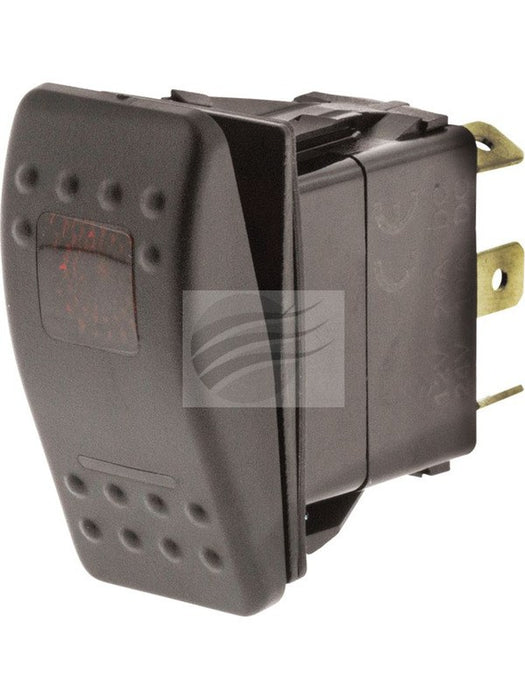 Jaylec Switch Rock Sealed On/On/Off 12/24V 20A @ 12V 10A @24V Red LED SW8381 Electrical Switches Jaylec - Micks Gone Bush
