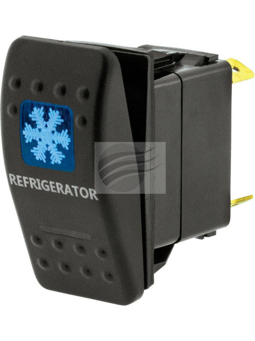 Jaylec Switch Rocker On Off 12/24V 20A @ 12V Refrigerator Symbol Blue SW8384 Electrical Switches Jaylec - Micks Gone Bush