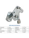 ARK Lockable Spare Wheel Holder To Suit 4,5,6 Stud Wheels For Holden Ford SWC46D ARK - Micks Gone Bush