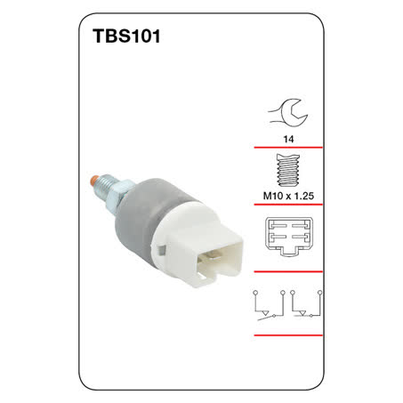 Tridon Stop Light Switch TBS101 M10 X 1.25 Dual Circuit SWITCH TRIDON - Micks Gone Bush