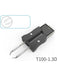 Atten 100W Integrated Heater 1.3mm Chisel Bent Tweezer Tip For GT T100-1.3D Atten - Micks Gone Bush