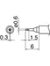 Hakko Shape-0.6D Chisel Tip for FM-2032 T30-D06 HAKKO - Micks Gone Bush