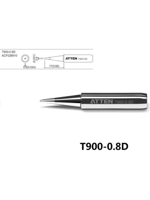 Atten 0.8mm Chisel Soldering Tip T900-0.8D Atten - Micks Gone Bush