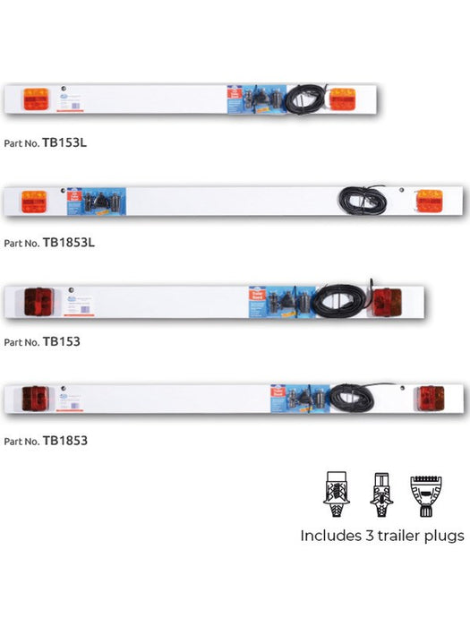 ARK Standard LED Trailer Board Lights 1.85m Complete with 8m Cable TB1853L ARK - Micks Gone Bush