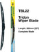 Tridon Wiper Complete Blade 560mm 22In TBL22 Tridon - Micks Gone Bush