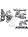 Borgwarner Turbocharger & Manifold For Volkswagen Golf 118 Tsi Mk6 Cavd TC1044 Borgwarner - Micks Gone Bush