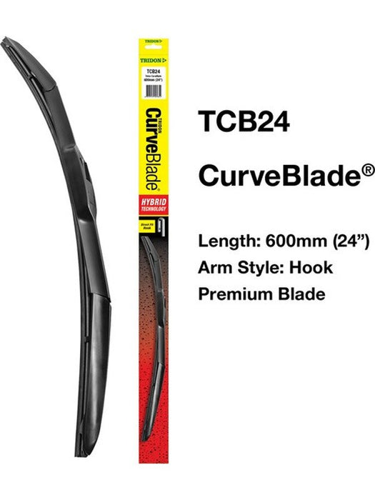 Tridon Wiper Blade Curveblade 24In 600mm Hook TCB24 Tridon - Micks Gone Bush