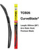 Tridon Wiper Blade Curveblade 26In 650mm Hook TCB26 Tridon - Micks Gone Bush