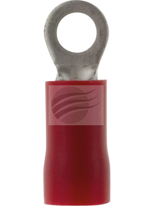 Jaylec Pack 10 Ring Terminal 3mm Insul Pvc Double Crimp Red TE1103BL Ring Terminals Jaylec - Micks Gone Bush