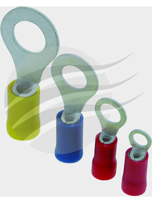 Jaylec Ring Terminal 4mm Red [ref Narva 56170] Pack 100 TE1104 Ring Terminals Jaylec - Micks Gone Bush