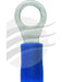 Jaylec Pck 100 Ring Terminal 5mm Insul Pvc Copper Sleeve Blue TE1205 Ring Terminals Jaylec - Micks Gone Bush