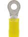 Jaylec Pack 10 Ring Terminal 4mm Insul Pvc Double Crimp Yellow TE1504BL Ring Terminals Jaylec - Micks Gone Bush
