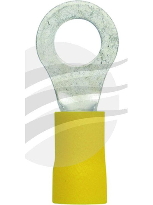 Jaylec Ring Terminal 6mm Yellow [ref Narva 56188] Pack 50 TE1506 Ring Terminals Jaylec - Micks Gone Bush