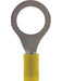Jaylec Pack 50 Ring Terminal 12mm Insul Pvc Double Crimp Yellow TE1512 Ring Terminals Jaylec - Micks Gone Bush
