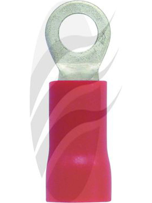 Jaylec Pack 10 Ring Terminal 3mm Insul Pvc Std Crimp Red Use Te1103Bl TE2103BL Ring Terminals Jaylec - Micks Gone Bush