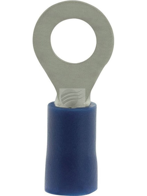 Jaylec Pack 10 Ring Terminal 5mm Insul Pvc Std Crimp Blue Use Te1205Bl TE2205BL Ring Terminals Jaylec - Micks Gone Bush