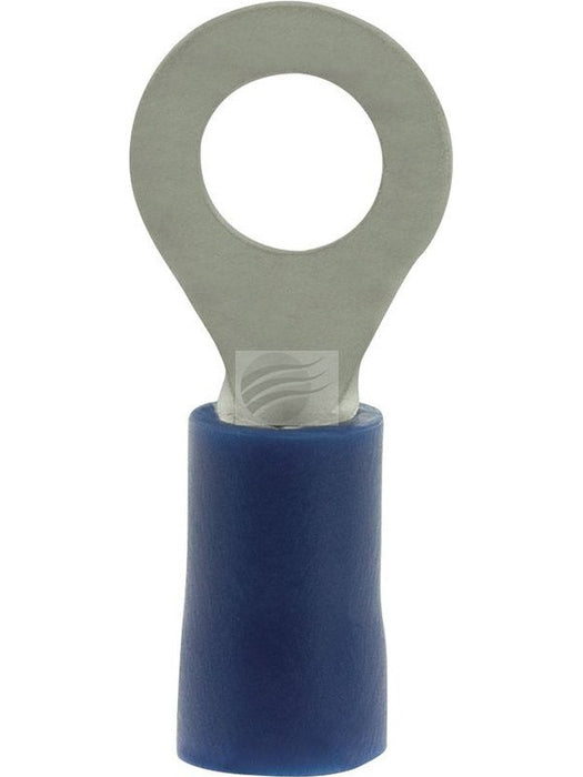 Jaylec Pack 10 Ring Terminal 5mm Insul Pvc Std Crimp Blue Use Te1205Bl TE2205BL Ring Terminals Jaylec - Micks Gone Bush