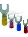 Jaylec Pack 100 Spade Terminal 4mm Insu L Pvc Std Crimp Red TE3104 Solderless Terminal Kits Jaylec - Micks Gone Bush