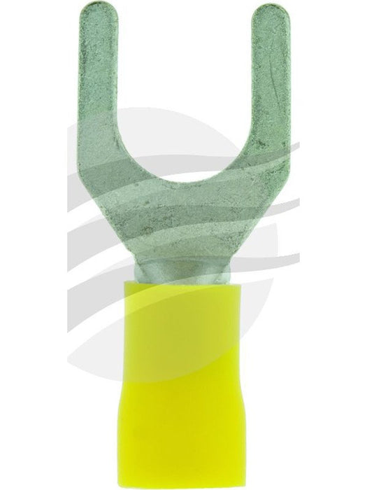 Jaylec Pack 50 Spade Terminal 8mm Insul Pvc Std Crimp Yellow Use Te3808 TE3508 Solderless Terminal Kits Jaylec - Micks Gone Bush