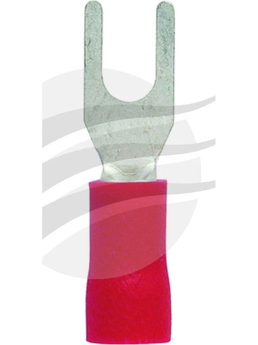 Jaylec Pck 10 Spade Terminal 3mm Insul Pvc Copper Sleeve Red TE3603BL Solderless Terminal Kits Jaylec - Micks Gone Bush