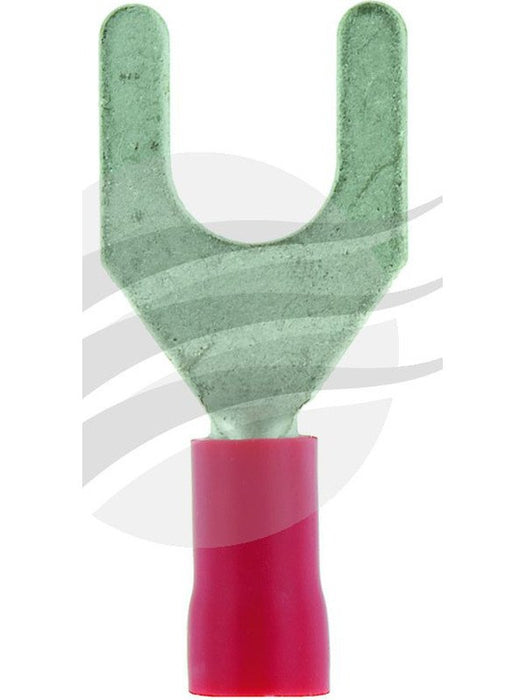 Jaylec Pck 10 Spade Terminal 6mm Insul Pvc Copper Sleeve Red TE3606BL Solderless Terminal Kits Jaylec - Micks Gone Bush