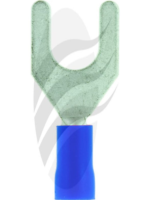 Jaylec Pck 100 Spade Terminal 6mm Insul Pvc Copper Sleeve Blue TE3706 Solderless Terminal Kits Jaylec - Micks Gone Bush
