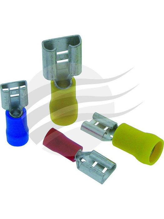 Jaylec Pck 100 Female Blade Terminal 6.3mm Insul Pvc Copper Sleeve TE4116 Solderless Terminal Kits Jaylec - Micks Gone Bush