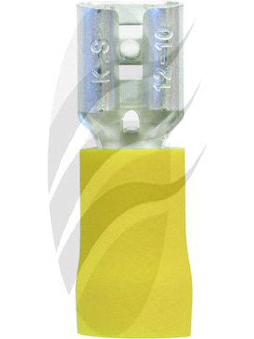 Jaylec Pck 50 Female Blade Terminal 6.3mm Insul Pvc Copper Sleeve Double TE4156 Solderless Terminal Kits Jaylec - Micks Gone Bush