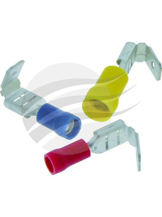 Jaylec Pack 100 Piggy Back Terminal 6.3mm Insul Pvc Copper Sleeve Double TE4716 Solderless Terminal Kits Jaylec - Micks Gone Bush
