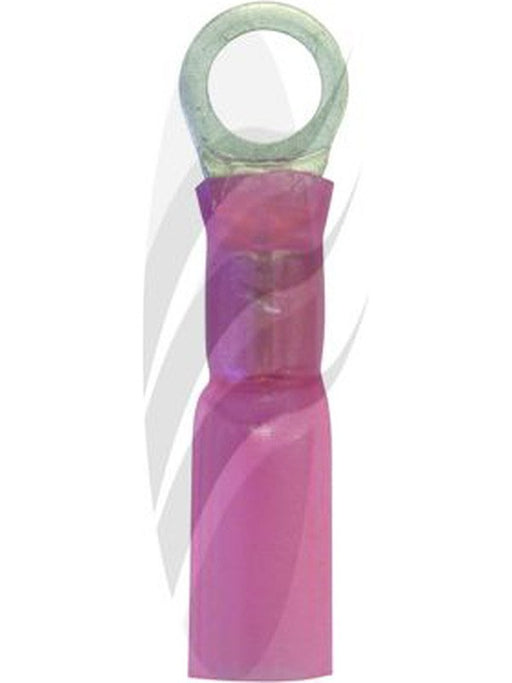 Jaylec Pck 10 Ring Terminal 4mm Waterproof Heat Shrinkable Std Crimp Red TE5114 Ring Terminals Jaylec - Micks Gone Bush