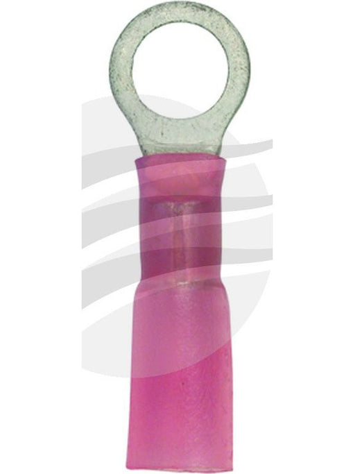 Jaylec Pck 10 Ring Terminal 5mm Waterproof Heat Shrinkable Std Crimp Red TE5115 Ring Terminals Jaylec - Micks Gone Bush