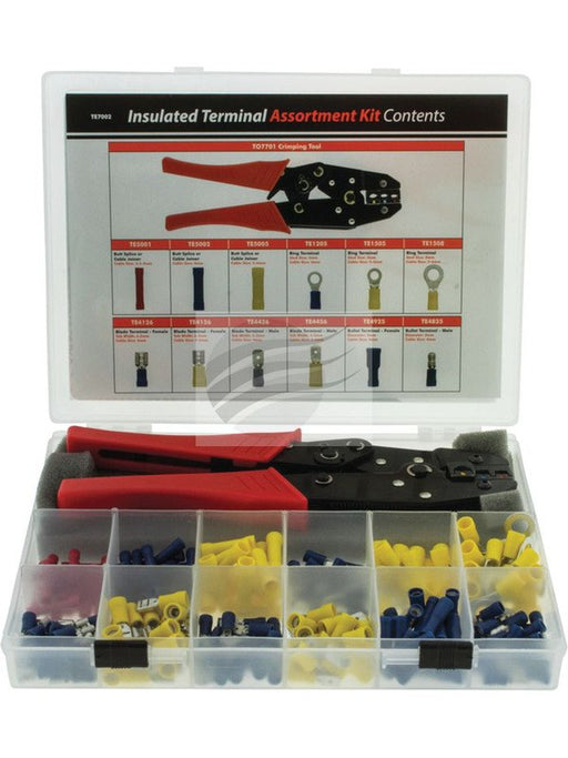 Jaylec Double Crimped Terminal Assortment Kit 241 Pcs Inc Crimp Tool TE7002 Wire Crimping Tools Jaylec - Micks Gone Bush
