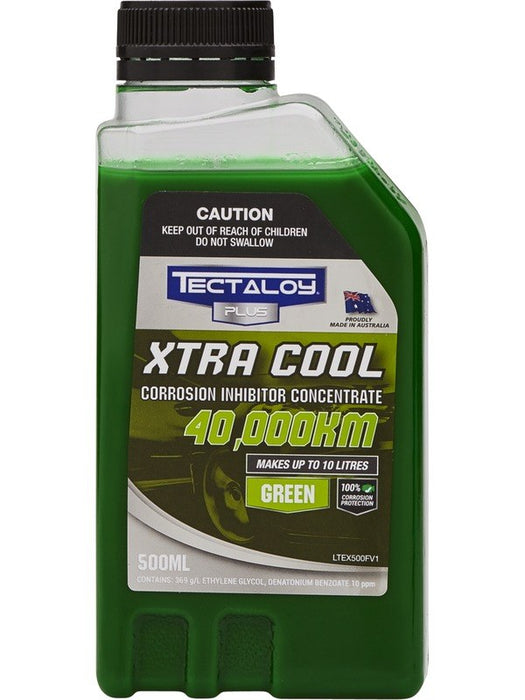 Tectaloy Xtra Cool Corrosion Inhibitor Coolant Concentrate Green 500ml TEX500 TECTALOY - Micks Gone Bush