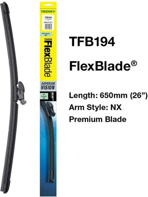 Tridon Wiper FlexBlade NX 650mm 26In TFB194 Tridon - Micks Gone Bush