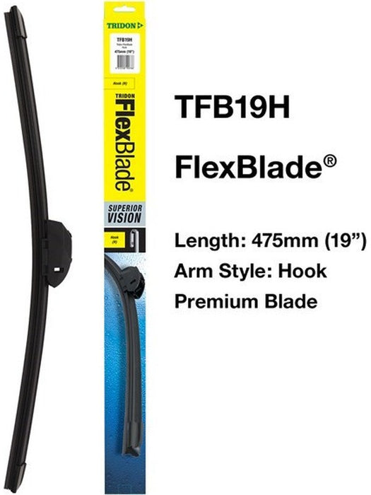 Tridon Wiper Tridon FlexBlade Hook 475mm 19In TFB19H Tridon - Micks Gone Bush