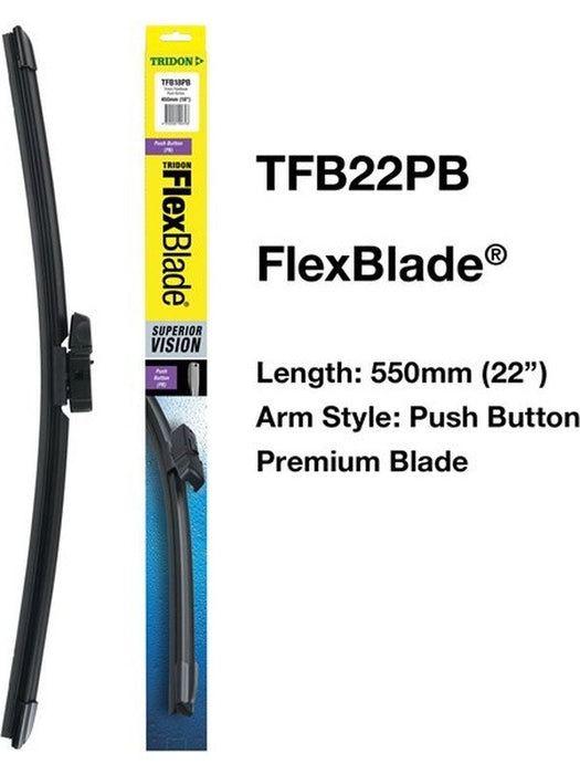 Tridon Wiper Tridon FlexBlade Push Button 550mm 22In TFB22PB Tridon - Micks Gone Bush