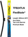 Tridon Wiper Tridon FlexBlade Top Lock Narrow 600mm 24In TFB24TLN Tridon - Micks Gone Bush