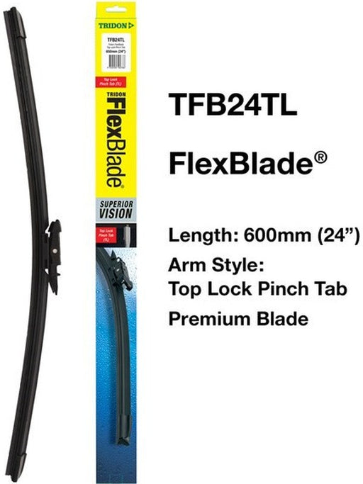 Tridon Wiper Tridon FlexBlade Top Lock Pinch Tab 600mm 24In TFB24TL Tridon - Micks Gone Bush