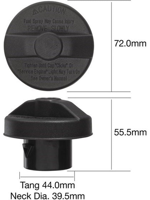 Tridon Fuel Cap Non Locking TFNL238 Tridon - Micks Gone Bush