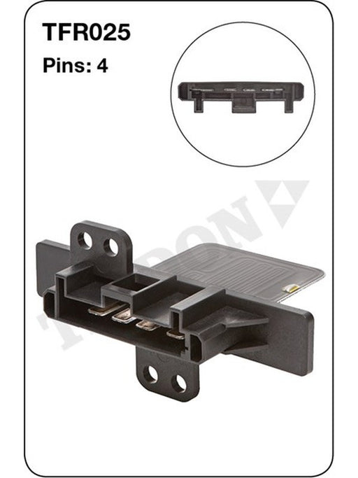 Tridon Heater Fan Resistor TFR025 Tridon - Micks Gone Bush