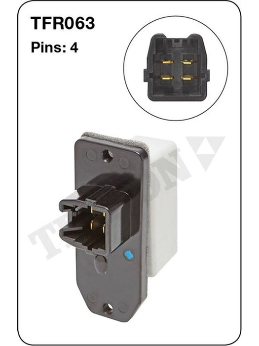 Tridon Heater Fan Resistor TFR063 Tridon - Micks Gone Bush