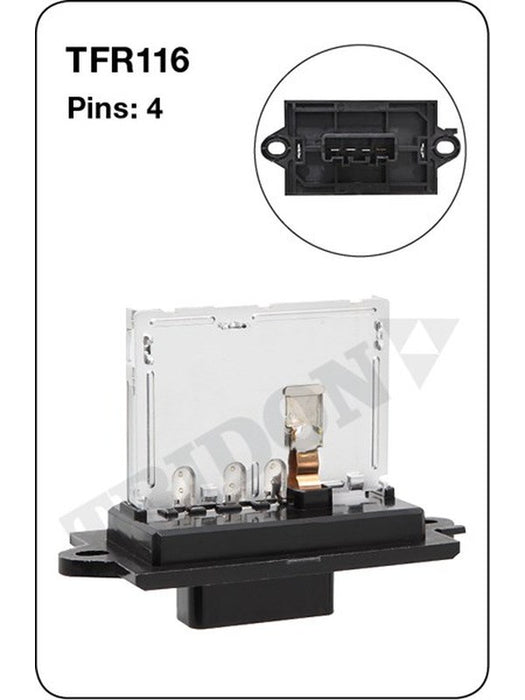 Tridon Heater Fan Resistor TFR116 Tridon - Micks Gone Bush