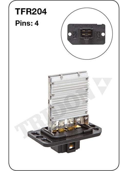 Tridon Heater Fan Resistor TFR204 Tridon - Micks Gone Bush